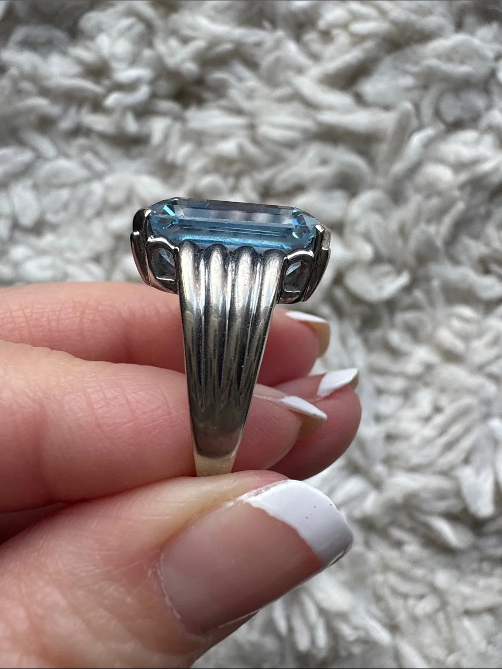 10K Antique Spinel‎ Art Deco Ring